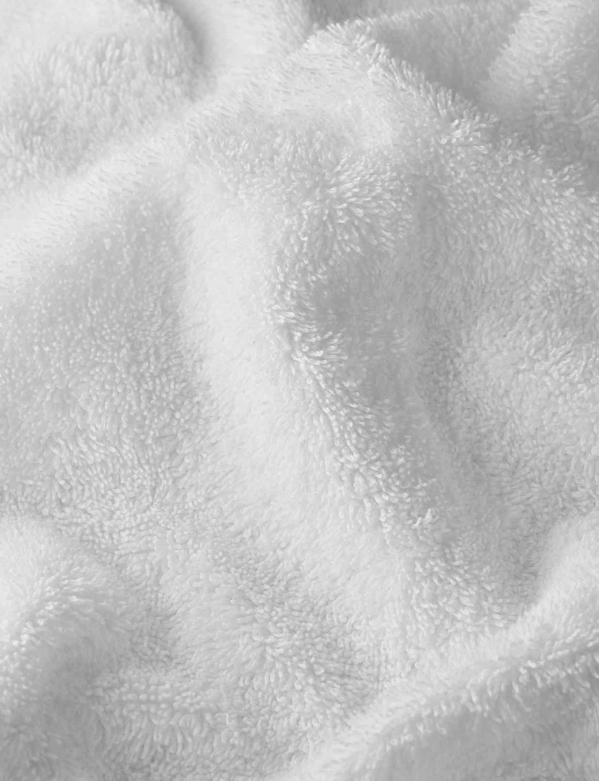 Close-up of textured white fabric